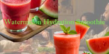 Ramadan drinks to stay hydrated watermelon smoothie healthy refreshing homemade drink