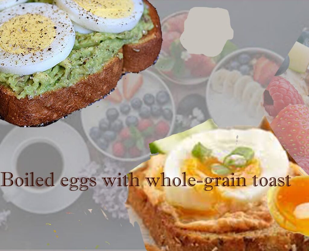 Simple lifestyle changes for weight loss with boiled eggs and whole-grain toast healthy breakfast