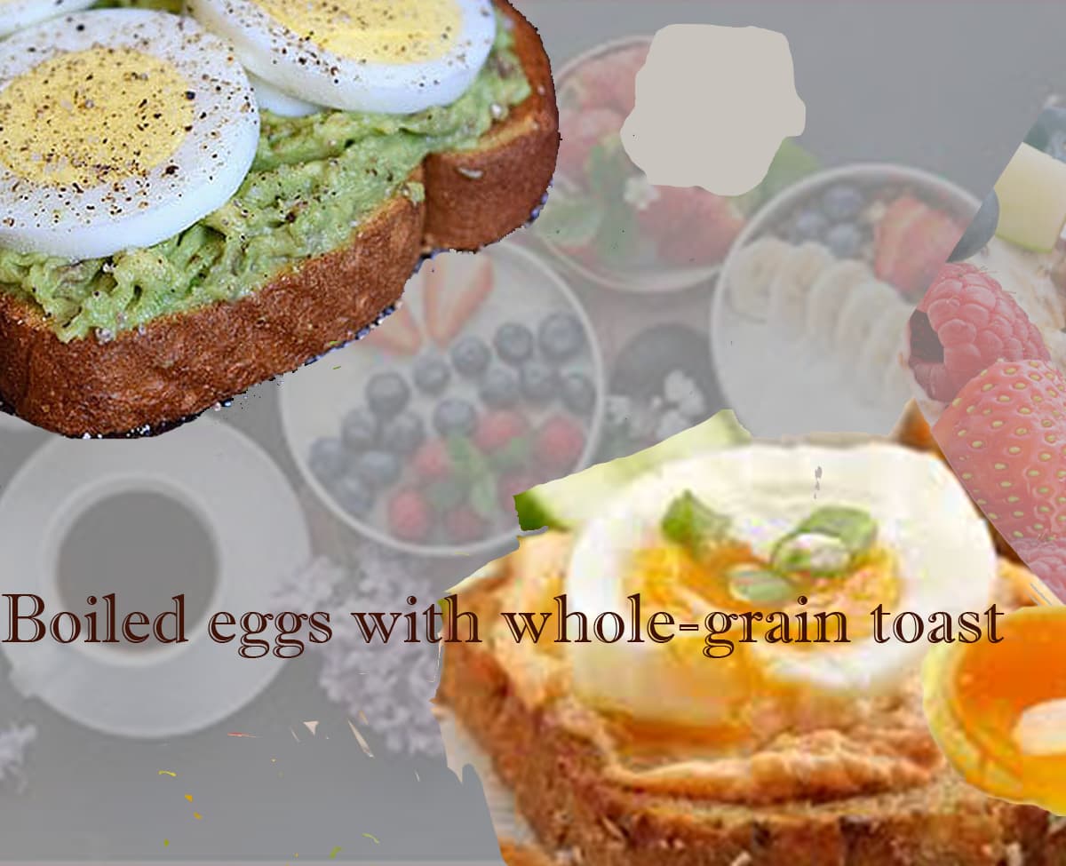 Simple lifestyle changes for weight loss with boiled eggs and whole-grain toast healthy breakfast